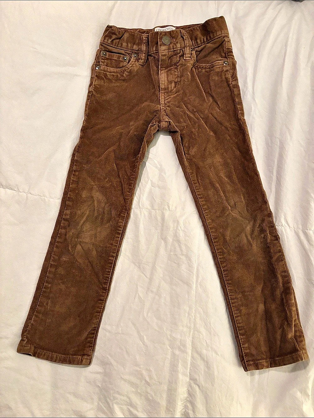 Crewcuts Everyday Stretch Boys Brown Corduroy Pants Size 5
